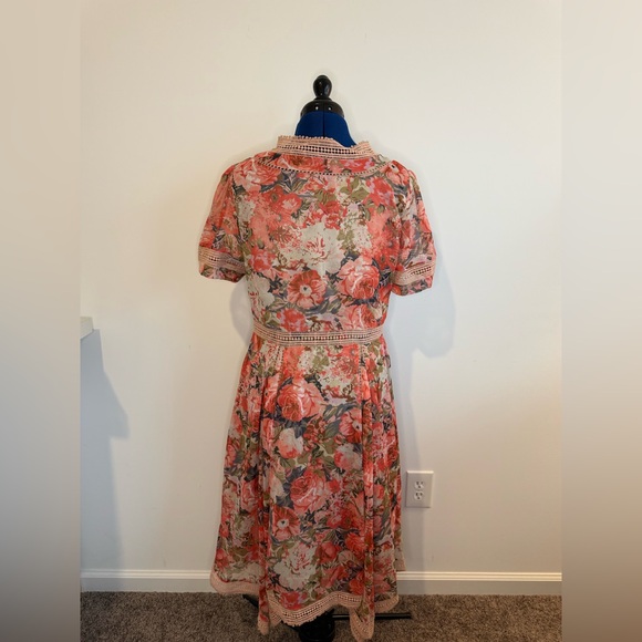 Anthropologie Ranna Gill Rose Boquet Dress - Picture 4 of 4